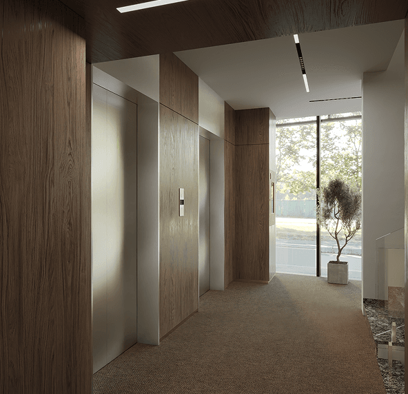 Modern business center infrastructure room